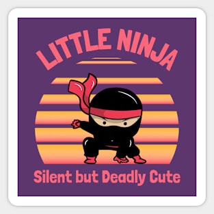 Little Ninja Red Sticker